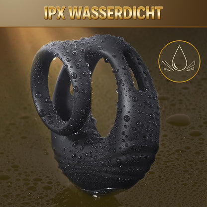 Dual Penisringe Cockring Penis Trainer Masturbatoren mit 10 Vibrationsmodi