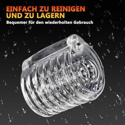 2-IN-1 Vielseitig Masturbator Penishülle Trainingsgerät mit Intensive Massagestruktur