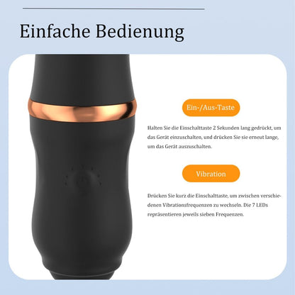 3 IN 1 Elektrische Penistrainer Eichelmassagegerät Masturbator mit 7 Vibrationsmodi