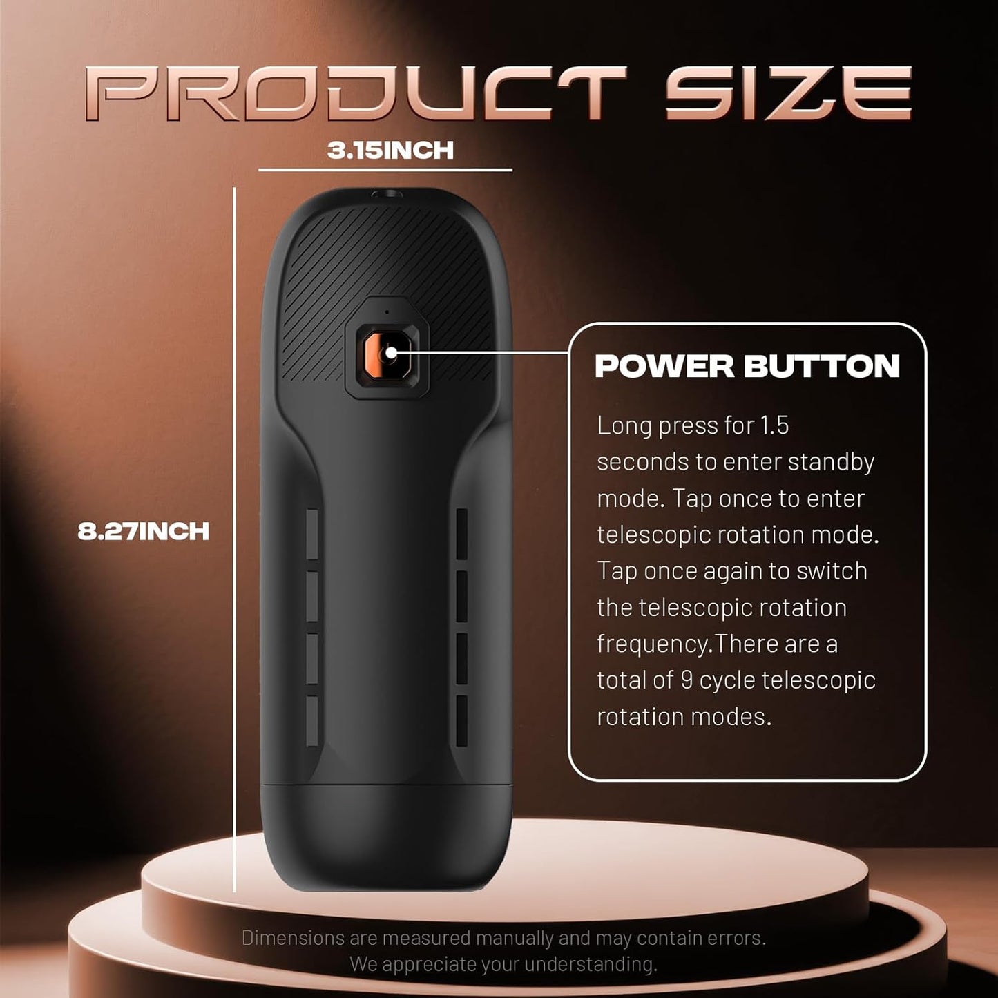 Automatischer Masturbator Sexmaschine Stroker Blowjob mit 9 Schub und 9 Drehmodi