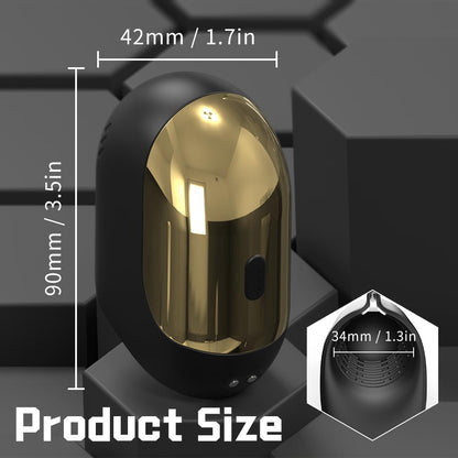 Automatischer Masturbator Penisvibrator Strokers Blowjob Trainer mit 9 Vibrationsmodi