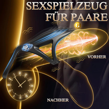 Dubbele cockring cockring vibrator penisring met 7 vibratiestanden 