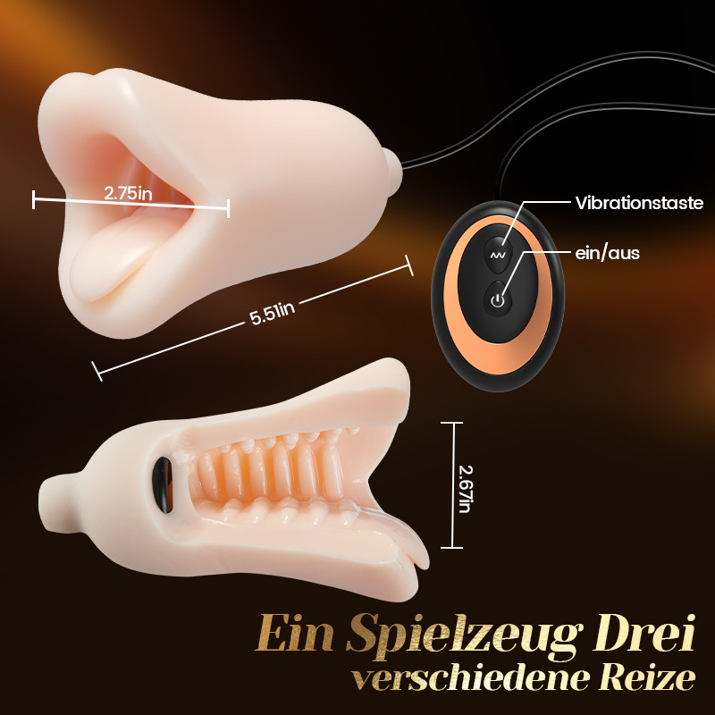 Eichel-Trainer Oralsex Präzisionstraining Penis Vibrator Stimulator mit 10 Vibrations