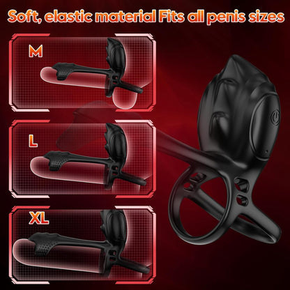 App-Steuerung Penistrainer Vibrator Cockring Stimulator mit 10 Vibrationsmodi