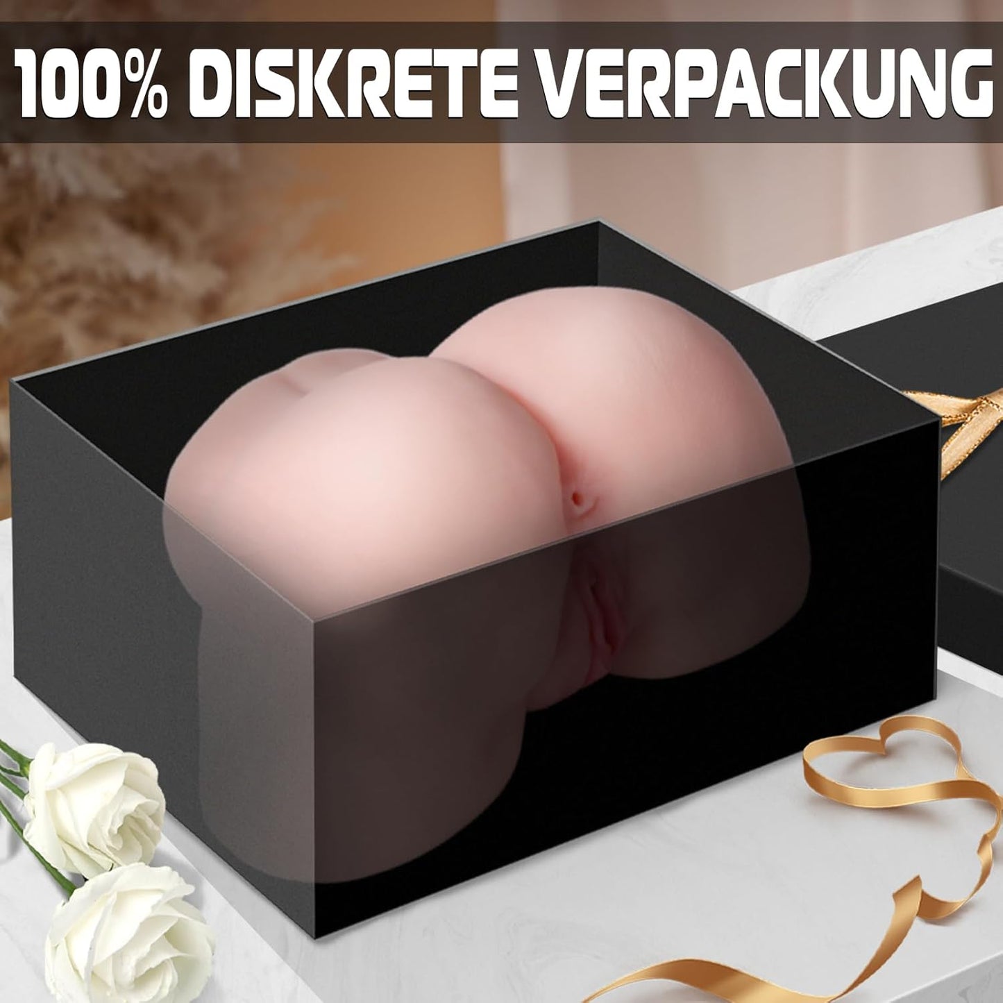 2 IN 1 Erotik Sexpuppen Realistische Ass Solo Masturbatoren