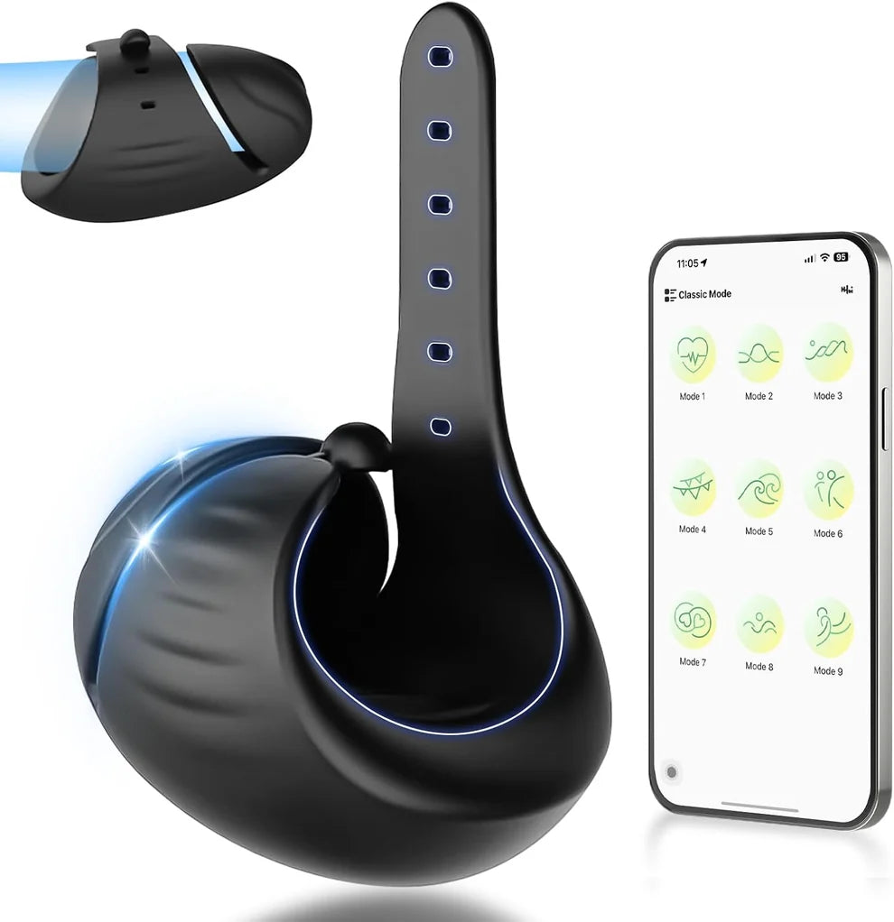 360° Umhüllung Automatische Penistrainer Eichelmassagegerät mit 10 Vibrationsmodi