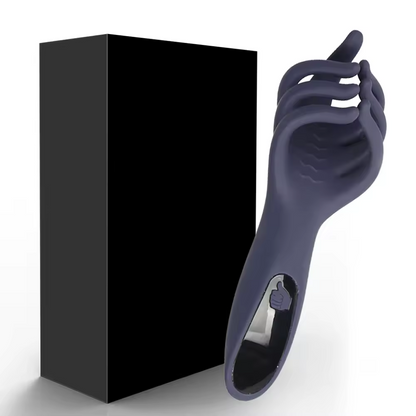 Elektrischer Penistrainer Eichelvibrator Stimulator Masturbator mit 9 Pulsmodi