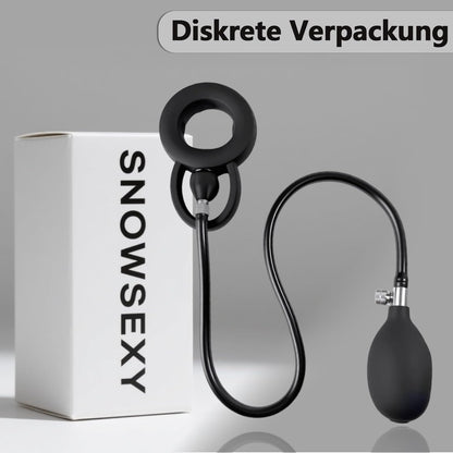 Aufblasbarer Penistrainer Cockringe Exerciser mit Pumpe Einstellbare