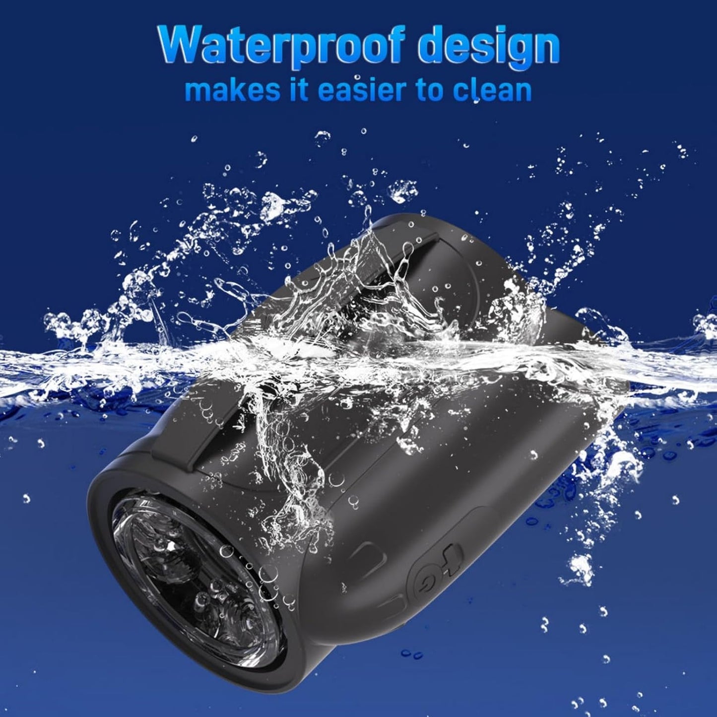 Elektrische Penistrainer Eichel Stimulator Masturbatoren mit 7 Teleskopische & Rotationsmodi