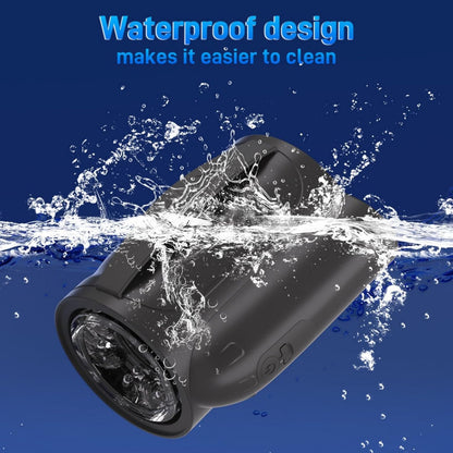 Elektrische Penistrainer Eichel Stimulator Masturbatoren mit 7 Teleskopische & Rotationsmodi