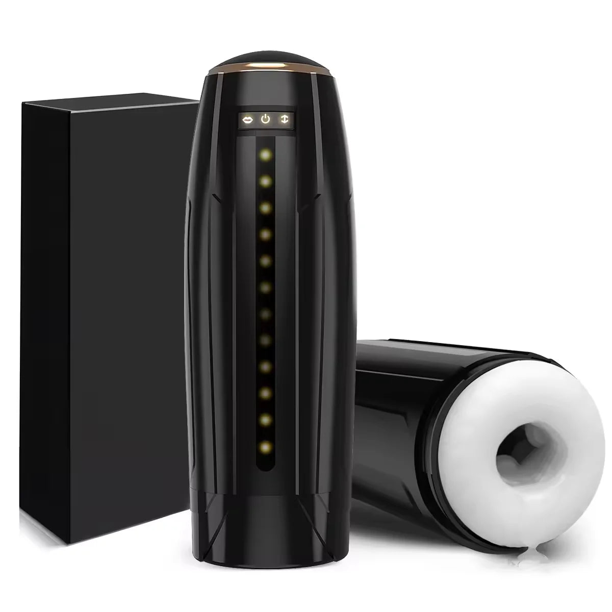 3 IN Automatischer Masturbator Penis Stroker mit 10 Vibrations & Saug & Stoßmodi