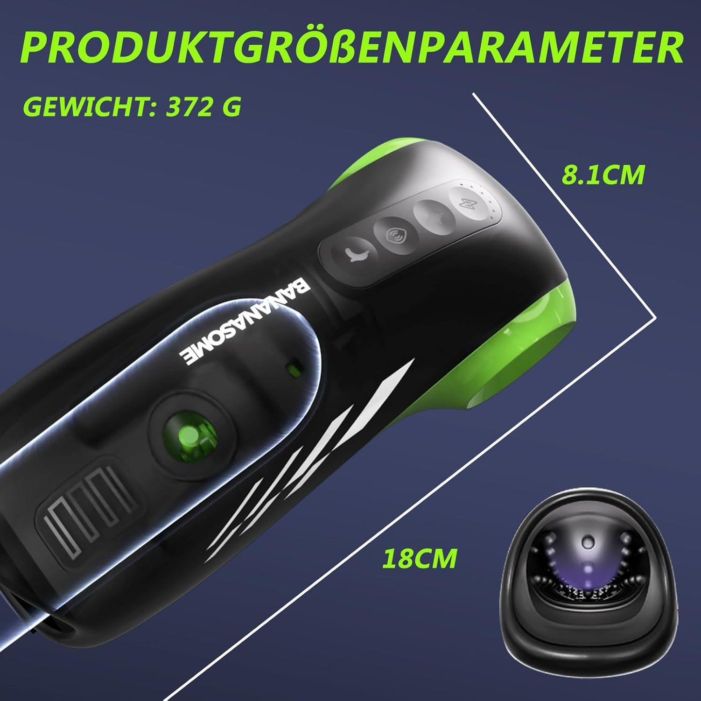 E-stim Penis Trainer Masturbator mit Vibration & Elektroschock & Heizung-Funktion