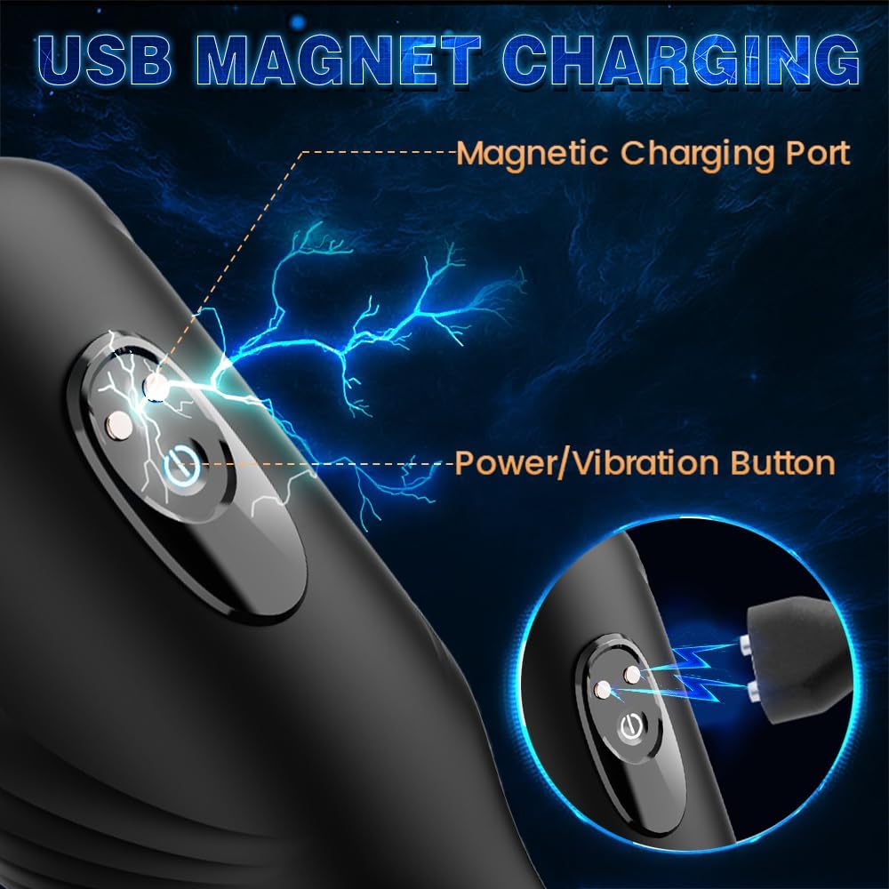 2 in 1 Electric Masturbator Penis Trainer Vibrator with 10 Modes 