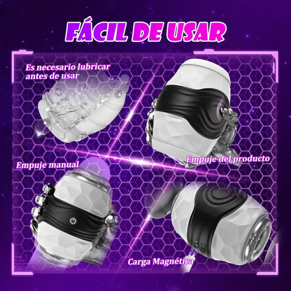 Elektrische masturbator Automatische penistrainingvibrator met 10 vibratiemodi 