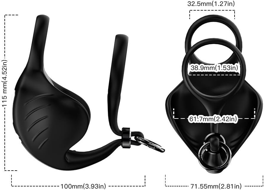 Hodenmassagegerät Penistrainer Vibrator Stimulator Masturbator mit 9 Vibrationsmodi