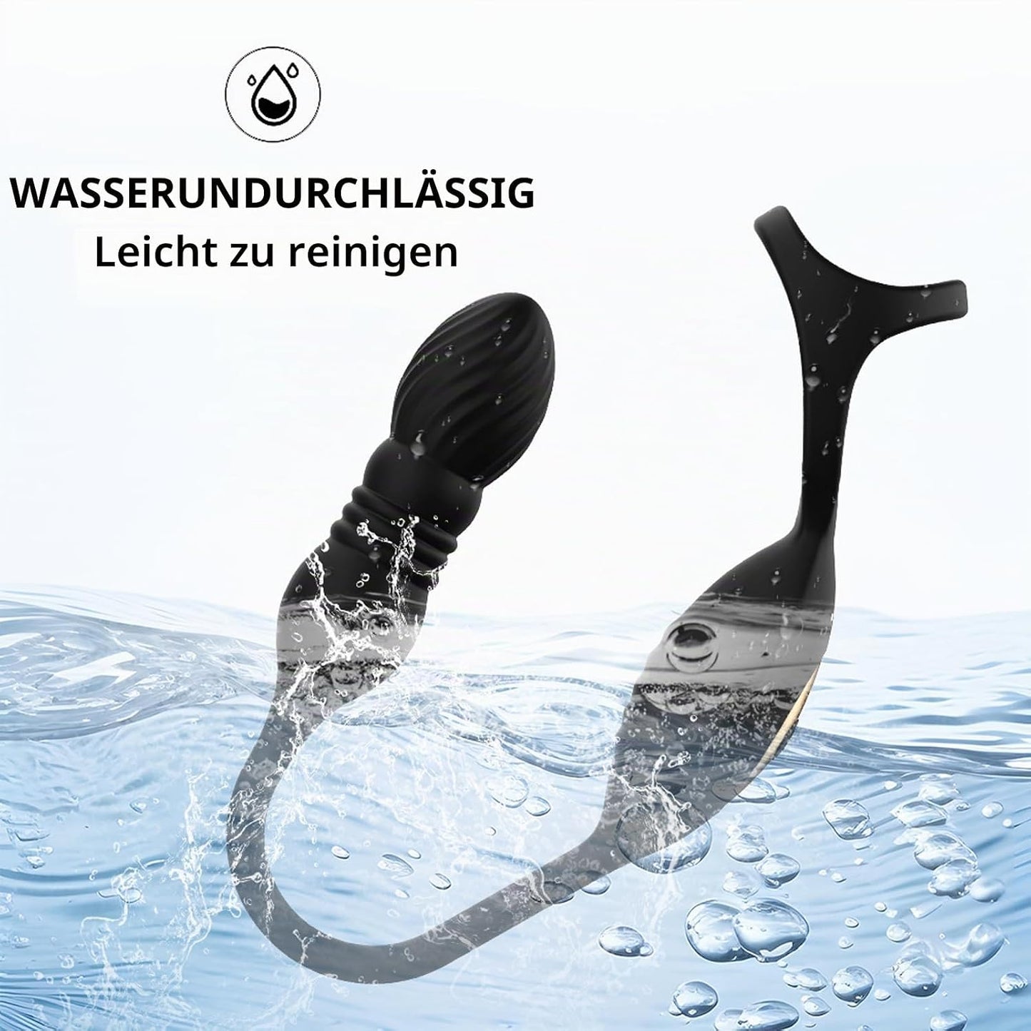 4 IN 1 Analvibrator Dildo Penisring Prostata Stimulator mit 9 Vibrationsmodi