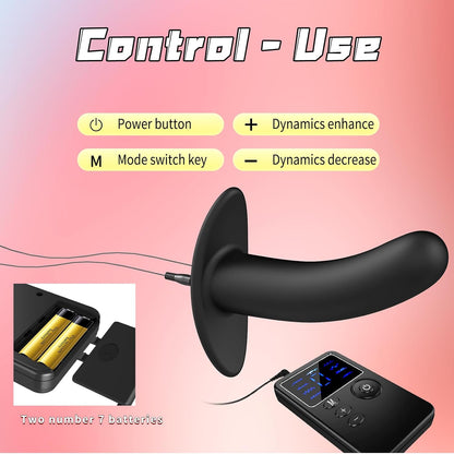 Elektro Shock Anal Vibrator Buttplug Prostata Massage mit 9 Modi & 19 Intensität