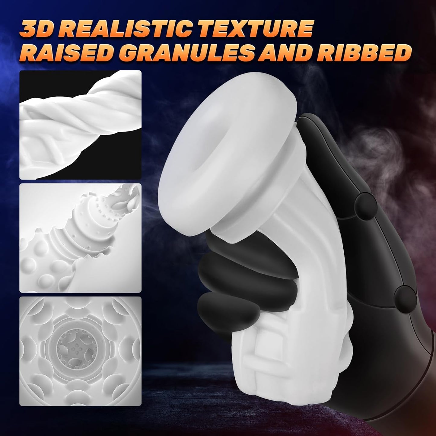 LCD-Display Automatischer Masturbator Penis-Stroker Blowjob- mit 9 Saug & 9 Vibrationsfunktionen