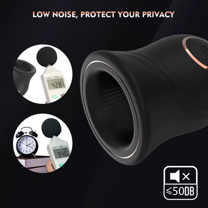 Elektrische masturbators Penistrainer Eikelstimulator met 12 vibratiemodi 