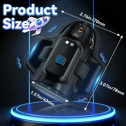 Intelligenter Automatischer Penisvibrator Eicheltrainer Stroker mit 10 Vibrationsmodi