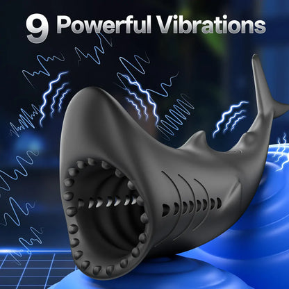 Tragbare Taschenmuschi Penis Trainer Vibrator Blowjob Masturbator mit 9 Vibrationsfunktionen