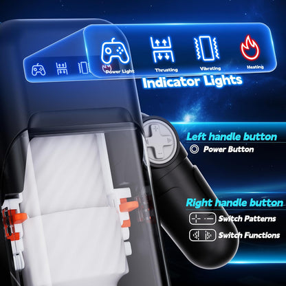 3-in-1 Robot Masturbator with Telescopic Vibration Heating Function 