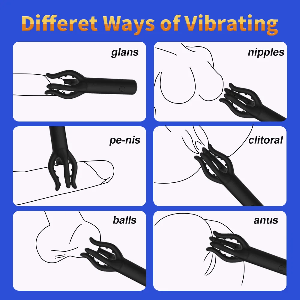 3 IN 1 Penistrainer Vibrator Massage massage mit 10 Vibrationsmodi 5 Zungenleckmodi