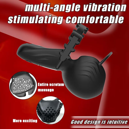 App-Steuerung Hodenstimulator Trainer Penisring Vibrator mit 10 Vibrationsmodi