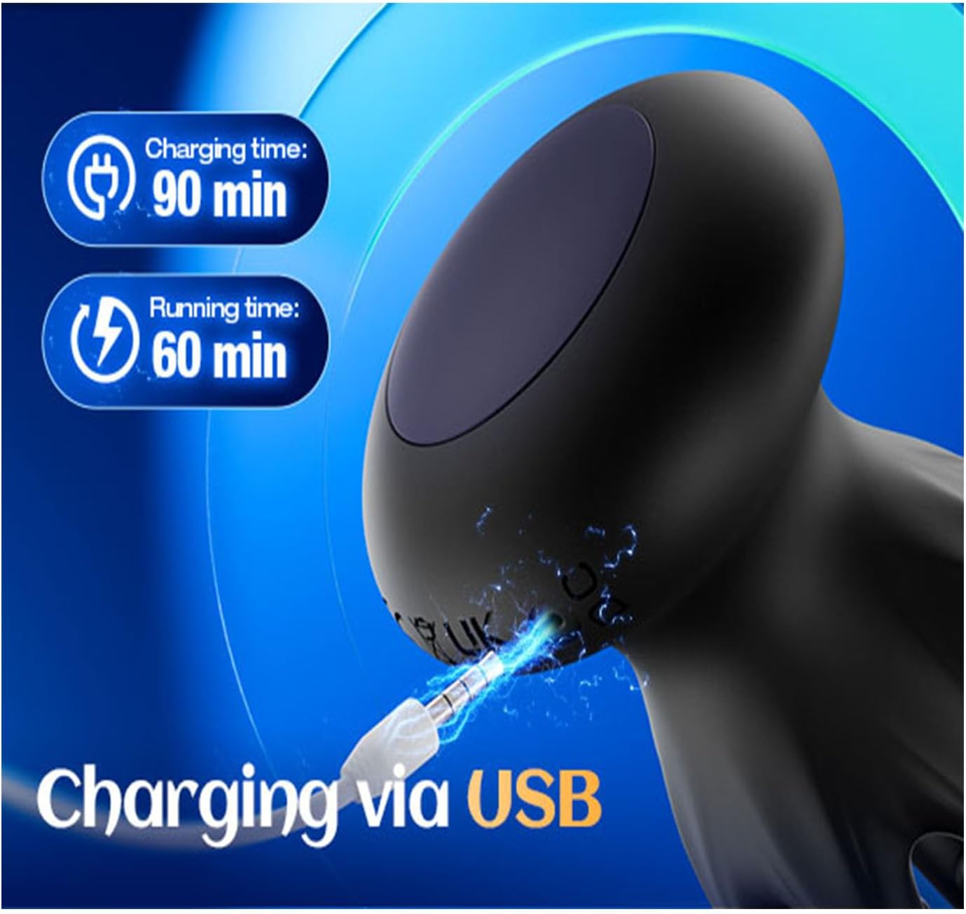 32 3D-Massagepunkte Penis Eichel Stimulator MasturbierenTaschenmuschi mit 10 Modi