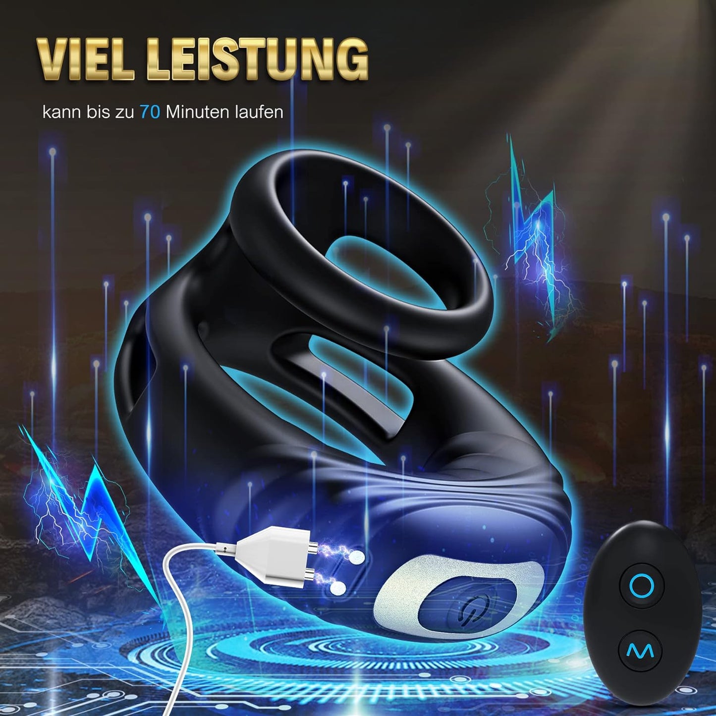 Dual Penisring Vibrator Mit Fernbedienung Mit 10 Vibrationen