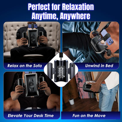 Elektrischer Masturbator Penistrainer Sexmaschine mit 9 Teleskopfunktionmodi