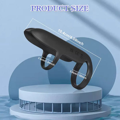 Fingerförmiger Penisring Eicheltrainer Tanit Stimulator mit 10 Intensiven Vibrationsmustern