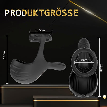 APP Penisring Cockring Vibrator für Hoden mit 10 Vibrationsmodi