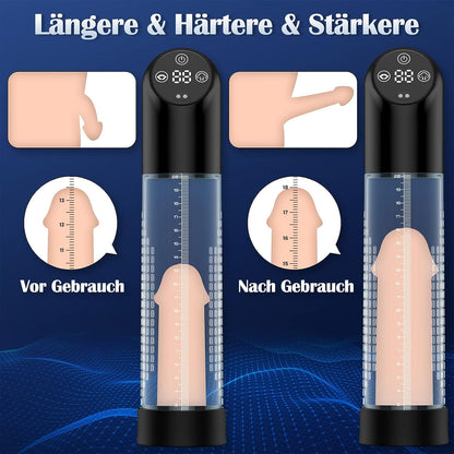 LCD Display Elektrische Penis Vakuumpumpe mit 6 Verschiedene Saugintensitäten