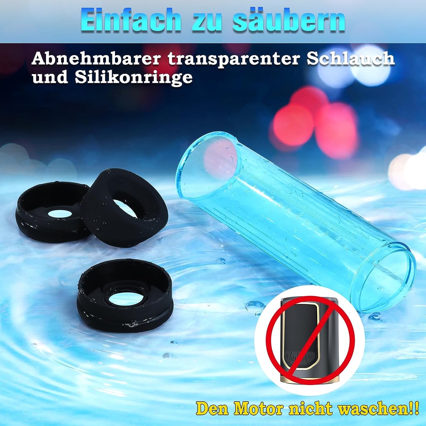 Elektrischer Masturbator Cup Galaxy mit 5 Teleskopmodi und 5 Vibrationsmodi