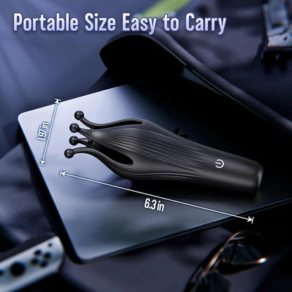 4 IN 1 Penistrainer Vibrator eichel Stimulator mit 10 Vibrations & Saugleistungsstufen