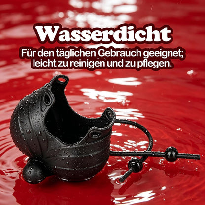 Verstellbarer Penisringe Hodensack Tasche Eichelvibrator mit 10 Vibrationsfunktion