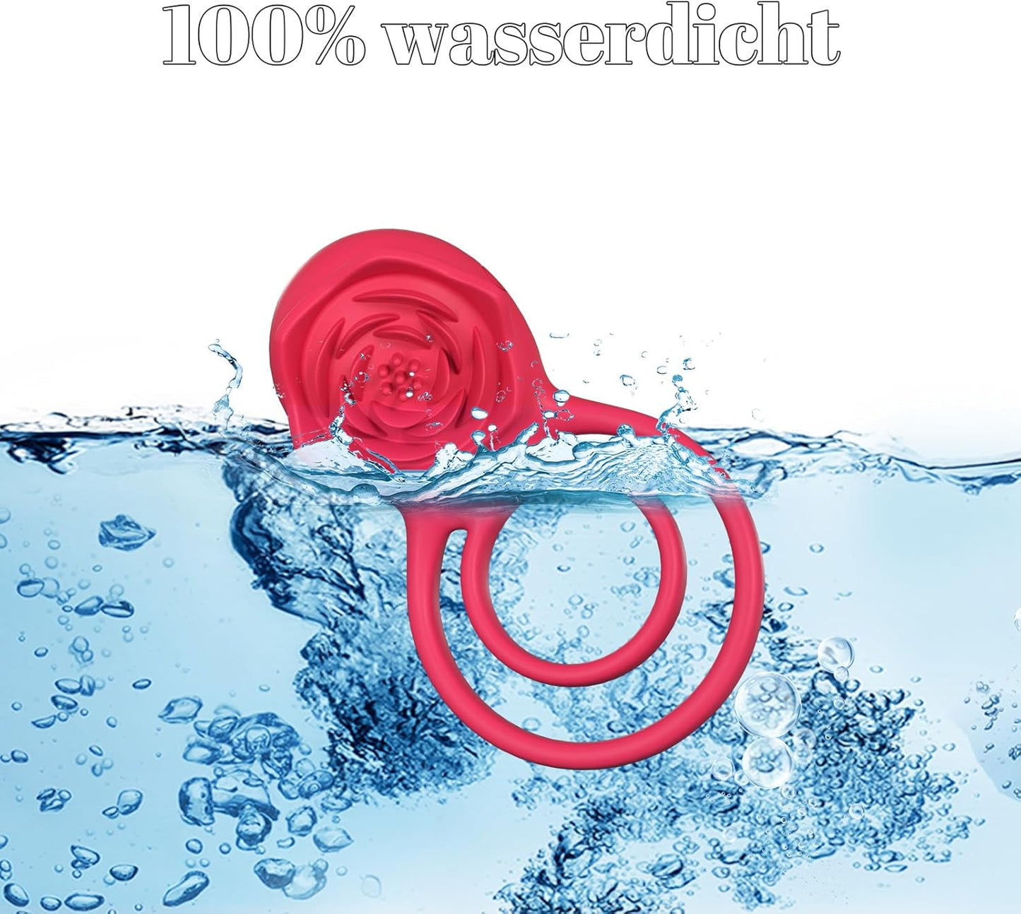 Penisring Vibrator Klitoris Stimulator mit 9 Intensive Vibrationen