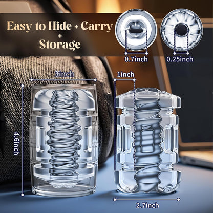 Offener Penistrainer Taschenmuschi Quetschbarer Masturbator Stroker Blowjob