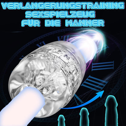 3D Realistischer Transparentes Penistrainer Stroker Blowjob Masturbatoren