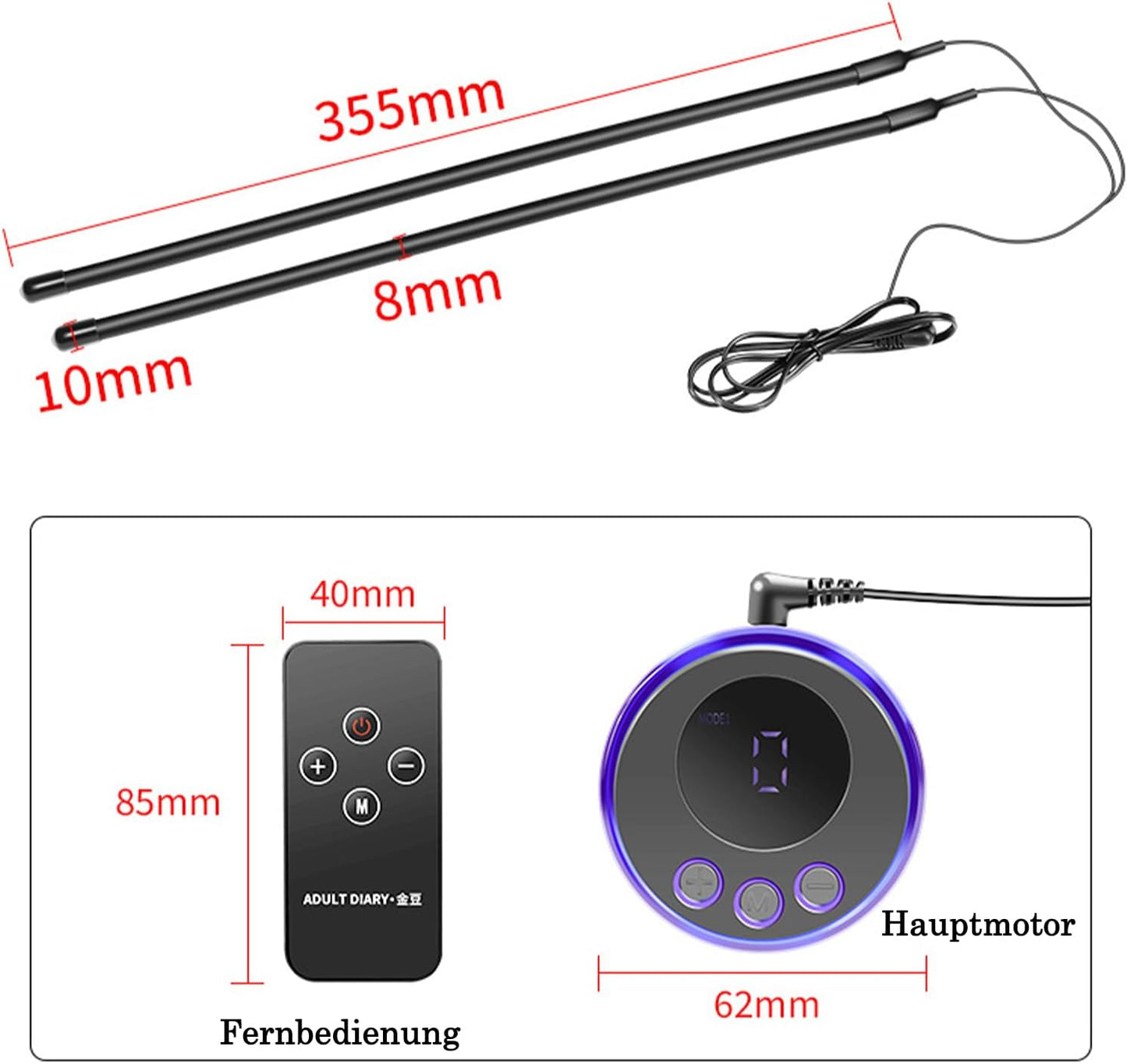 E-STIM Penisring Hodenring Starke Stimulation mit 10 Elektroschock