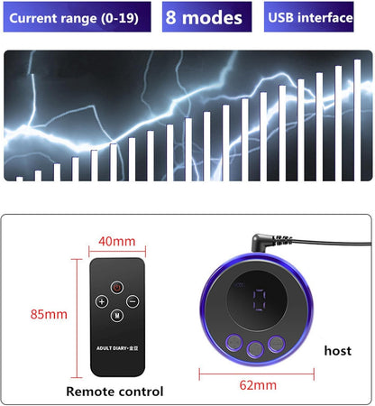 Elektrischer Harnröhrenstimulator Penisring Estim Plug Dilatator Set mit 8 Modi