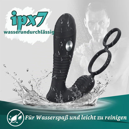 Elektroschock Prostata Vibrator Penisring mit 8 Elektroschock & 8 Vibrationsmodi