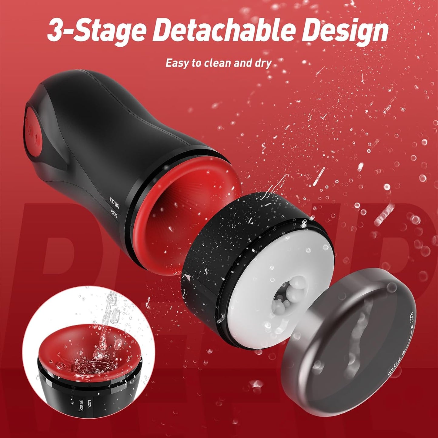 Automatic Masturbator Penistrainer Blowjob mit 10 Vibrationsmod und 5 Saugmodi