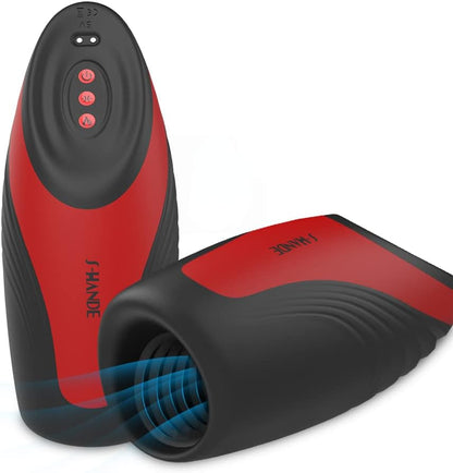 Elektrischer Penis Trainer Vibrator Stroker mit Heizungfunktion & 6 Saugmodi & 9 Vibrationsmodi