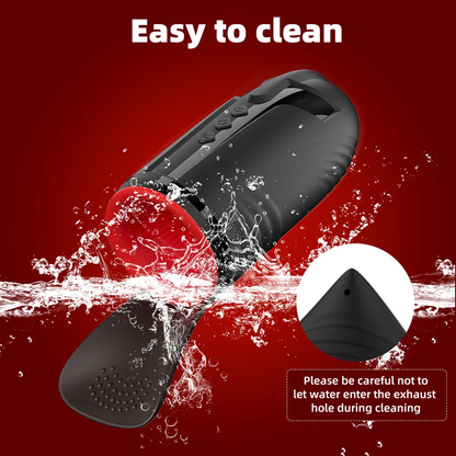 360° Spin Eicheltrainer Penisvibrator Masturbator mit 10 Saug und Vibrationsmodi