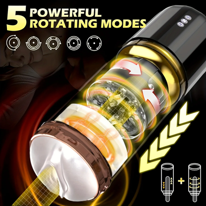 Elektrische masturbator pocket kut penis masturbators met 10 trillingsniveaus 5 zuigniveaus 