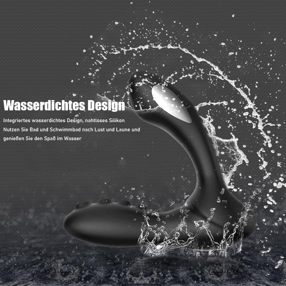 2 IN 1 E-stim Analvibratoren Prostata Stimulator mit 8 Vibration & 8 Elektroschock Modi