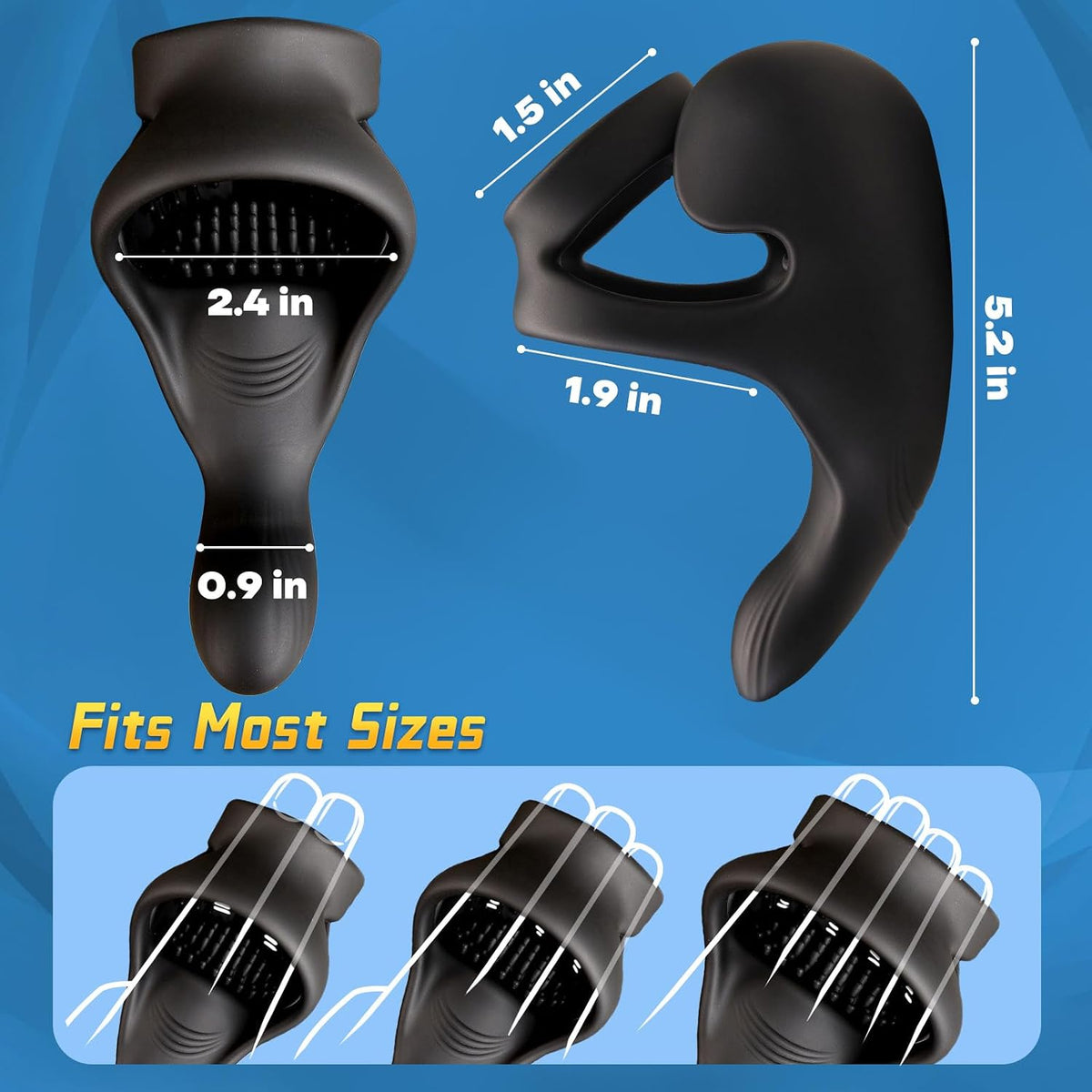 Vibrierender Penistrainer Cockring Prostatastimulator mit 10 Vibrationsmodi