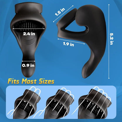 Vibrierender Penistrainer Cockring Prostatastimulator mit 10 Vibrationsmodi